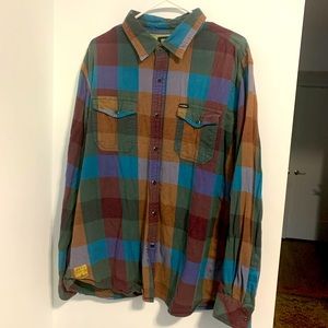 Matix snap button flannel sz. XL